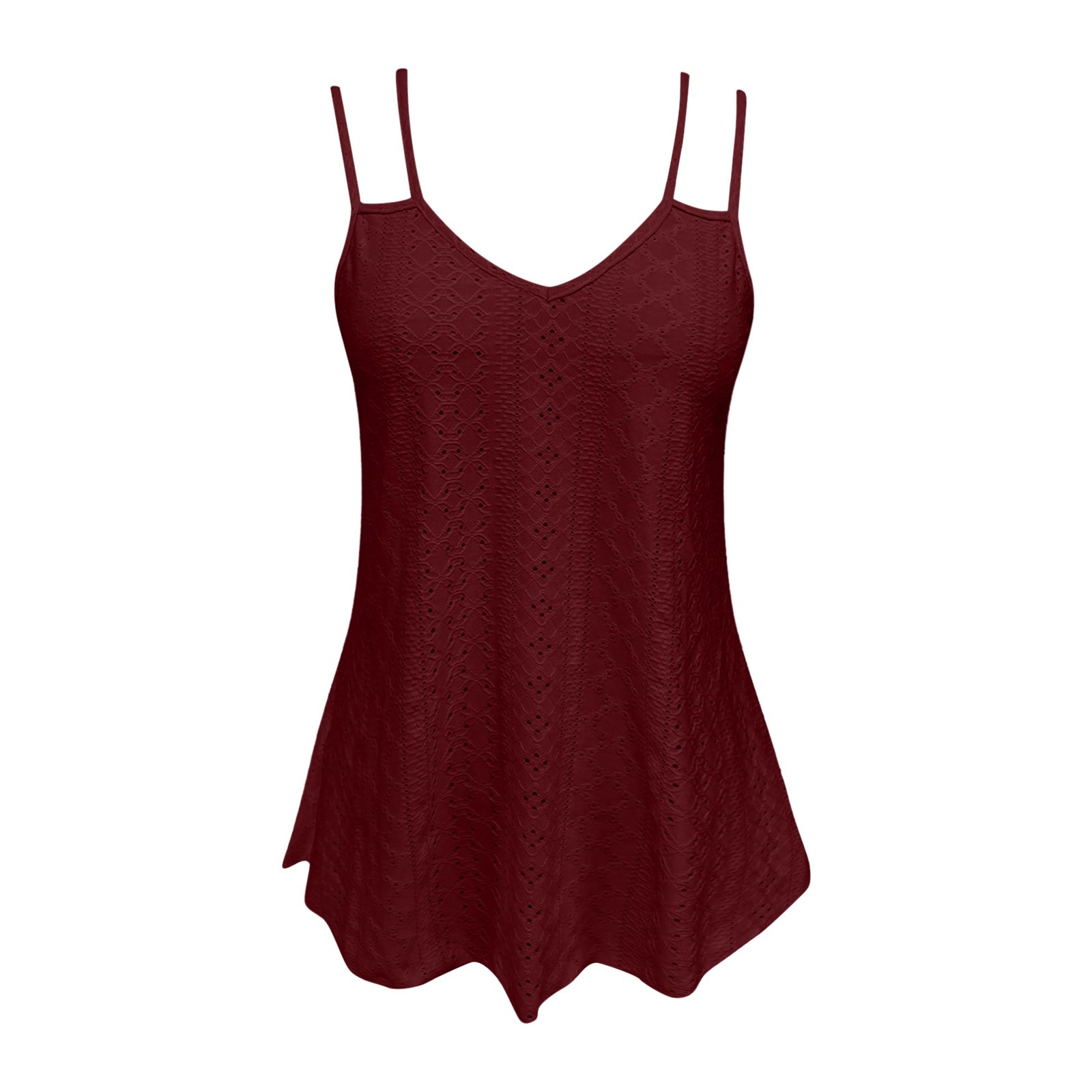 thumbnail image 4 of Camiseta sin mangas estampada para mujer: camiseta informal de cuello redondo y corte corto, 4 of 6